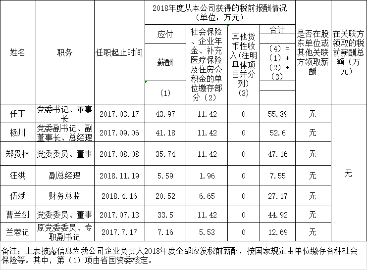 腾博手机官网认真人2018年度薪酬情形