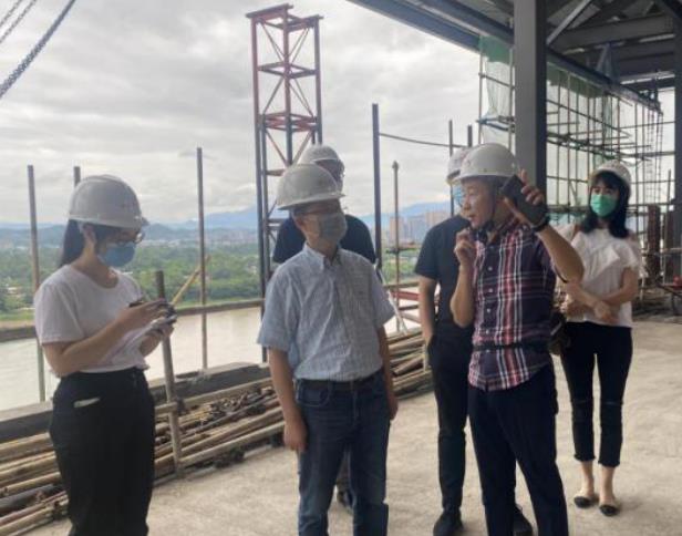 腾博手机官网集团向导赴锦江嘉州宾馆视察施工 刷新项目