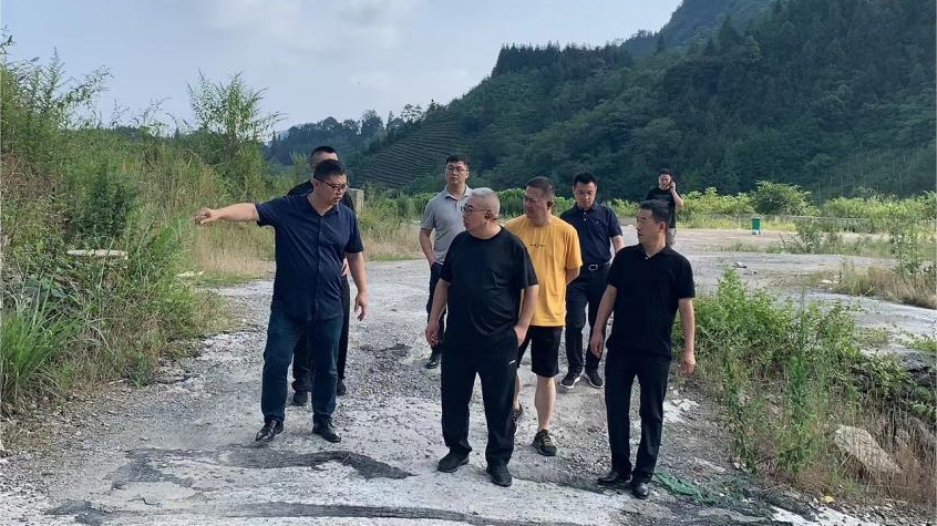 省腾博手机官网集团向导调研峨眉山太阳村墟落振兴项目